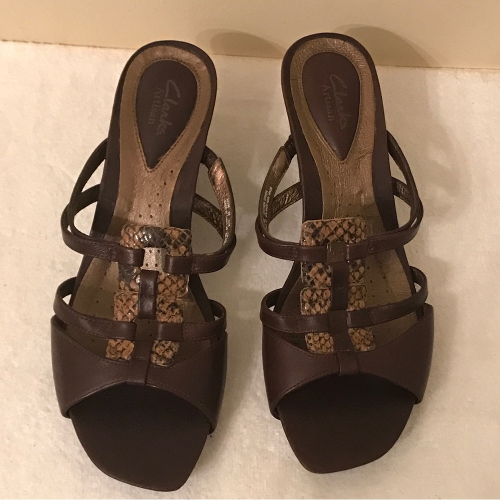 Clarks Artisan Active Air Brown Leather Sandals